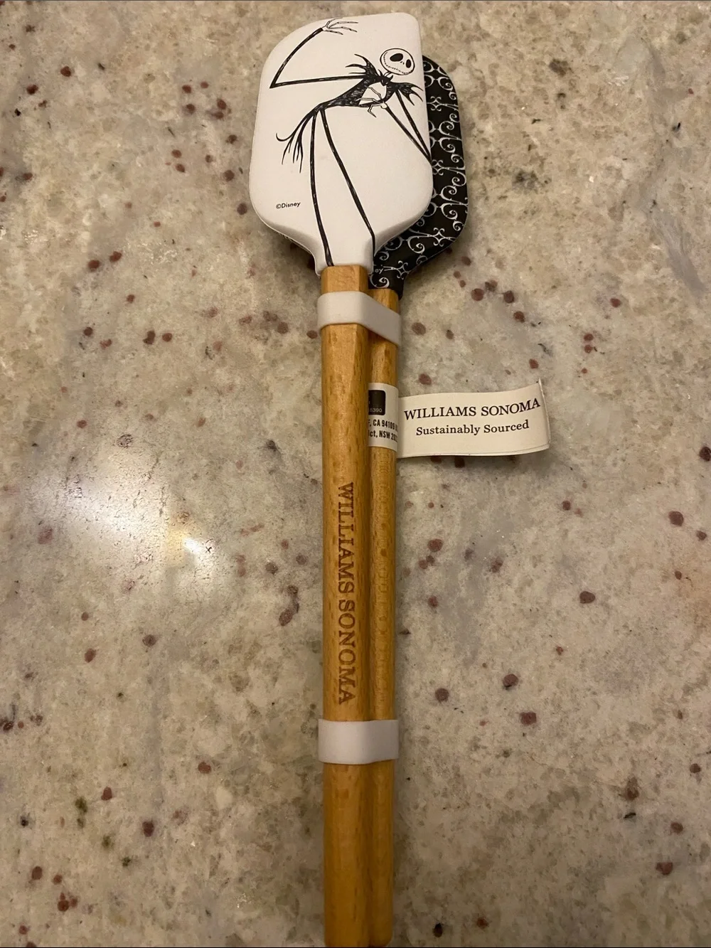 Williams Sonoma Nightmare Before Christmas mini Spatula Set Jack and Sally. NWT